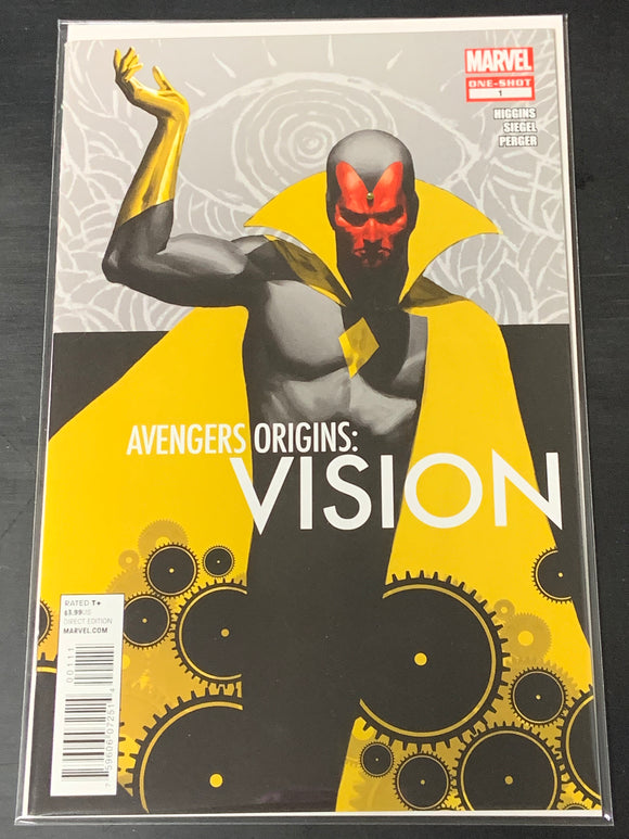 Avengers Origins: Vision 1 Marvel 2012 Scarce One-Shot