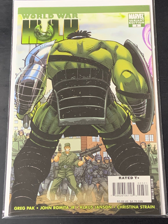 World War Hulk 3 Marvel 2007 John Romita JR 1:25 Variant