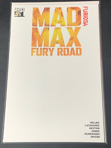 Mad Max Fury Road Furiosa 1 Vertigo 2015 Blank Sketch Variant