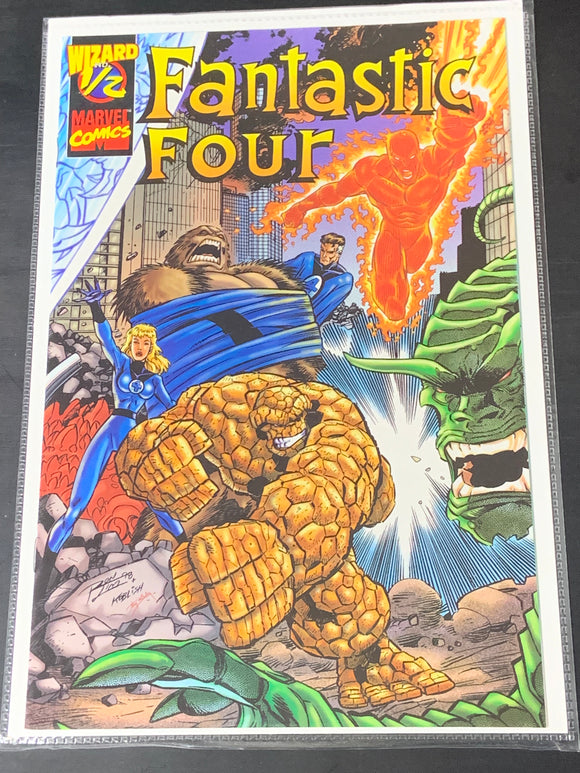 Fantastic Four 1/2 Wizard Marvel 1998 with COA