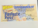 Fantastic Four 1/2 Wizard Marvel 1998 with COA