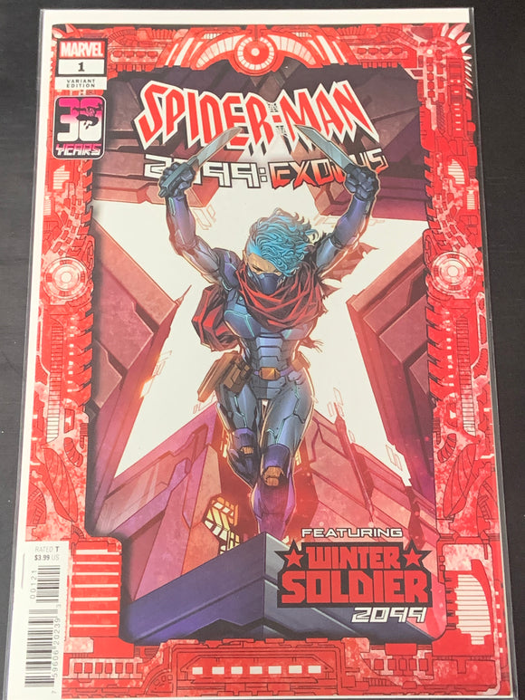 Spider-Man 2099: Exodus 1 Lashley Frame Variant 1st Winter Soldier 2099