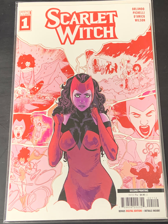 Scarlet Witch 1 Marvel 2023 Second Printing