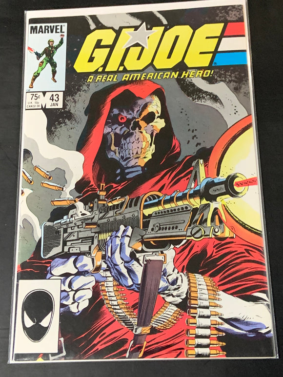 G.I. Joe 43 Marvel 1986 1st App of Scrap Iron, Mike Zeck Cover