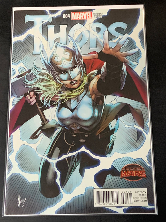 Thors 4 2016 Dale Keown 1:25 Variant, Final Issue