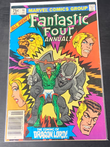 Fantastic Four Annual 16 1981 Newsstand 1st App of Dragon Lord