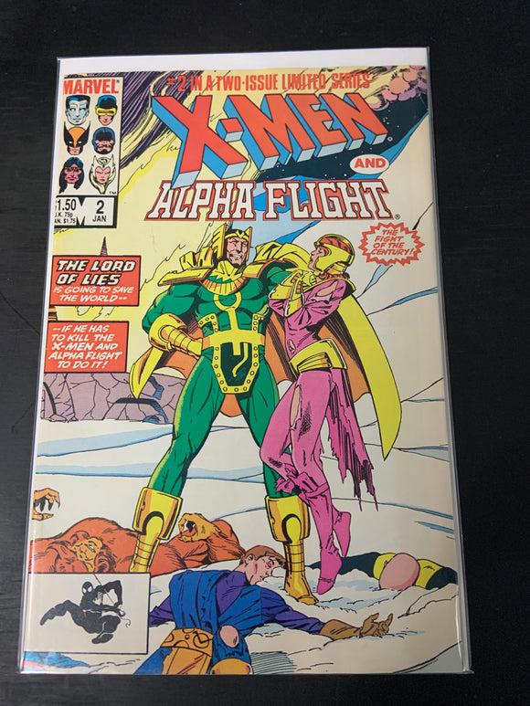 X-Men and Alpha Flight 1 & 2 Marvel 1985 1st App of  