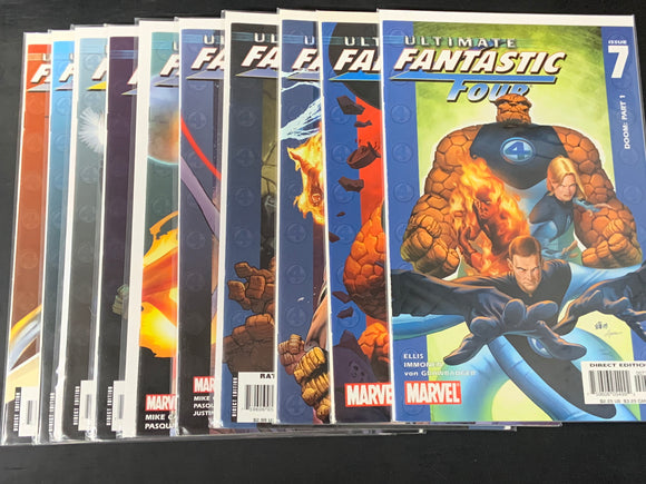 Ultimate Fantastic Four Set Marvel 2004 Series 10 Issues