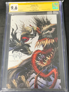 Venom 28 2020 CGC 9.6 SS Secret Virgin Variant Double Signed