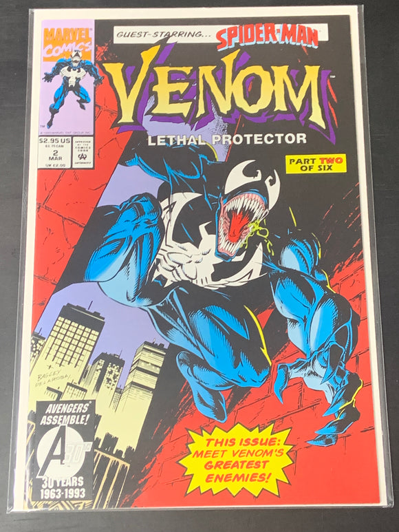 Venom Lethal Protector 2 Marvel 1993 1st App of The Jury & Gen. Orwell Taylor