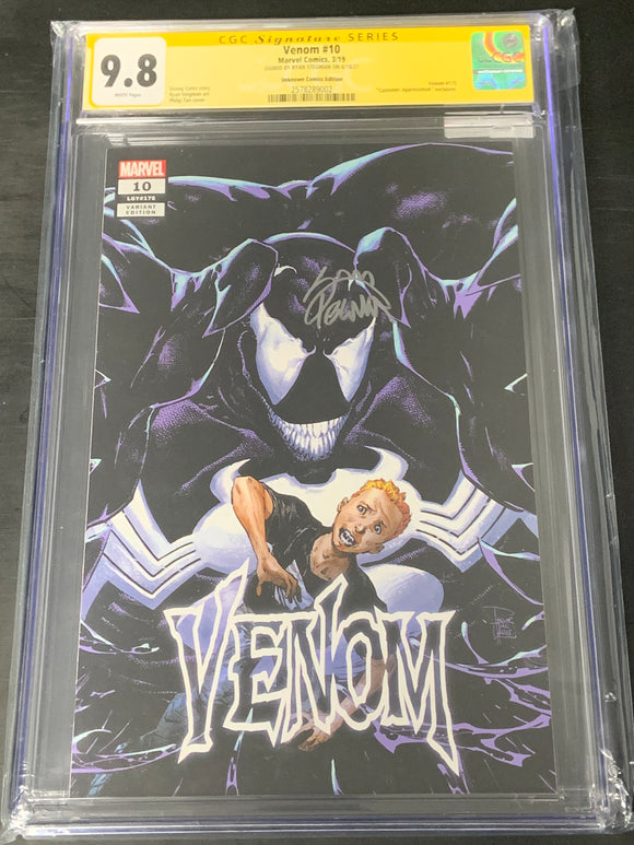 Venom 10 2019 Philip Tan Variant 1st Cover of Dylan Brock CGC SS 9.8 Signed