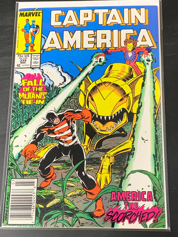 Captain America 339 Marvel 1st app of the Adamantium Shield, Newsstand