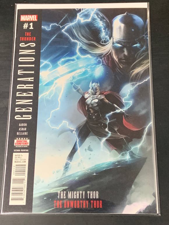 Generations The Thunder 1 The Mighty / Unworthy Thor 2017 Mattina 2nd Print