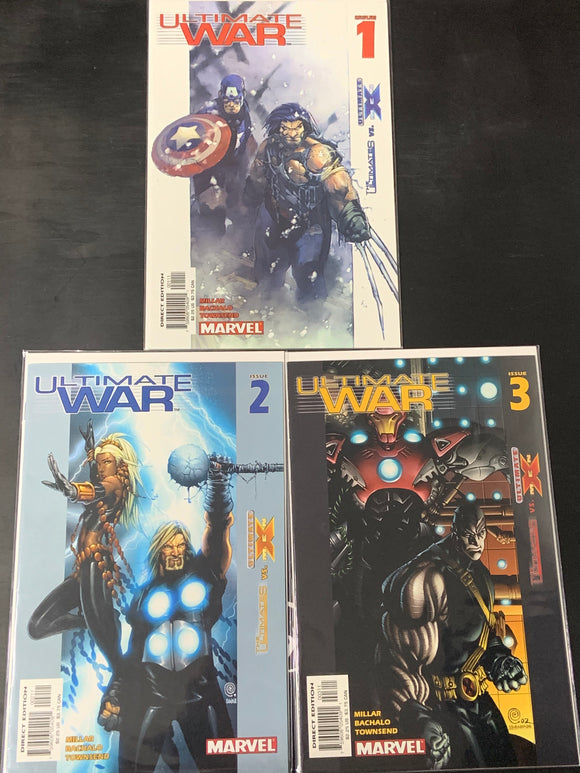 Ultimate War 1-3 Marvel 2003 3 Book Set