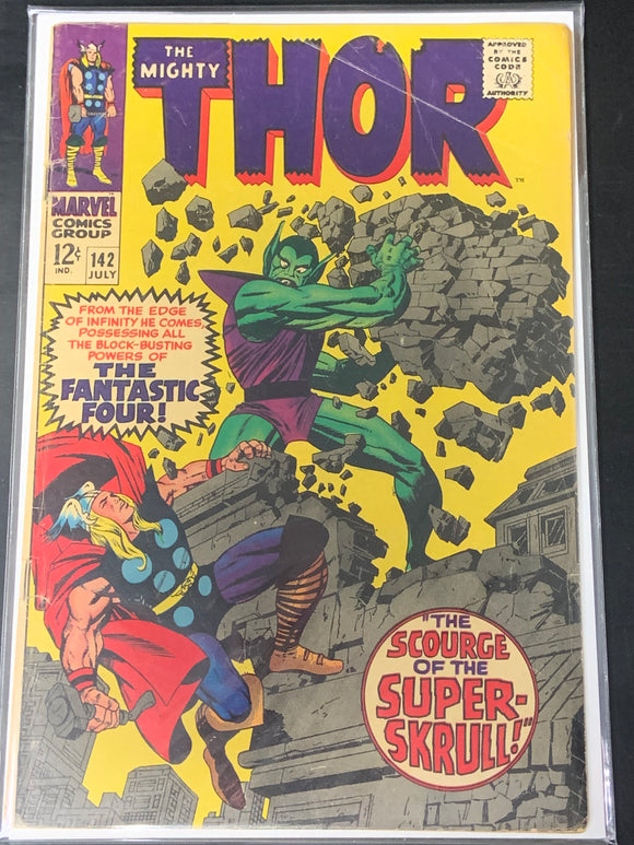 Thor 142 Marvel 1967 Silver Age, Super Skrull