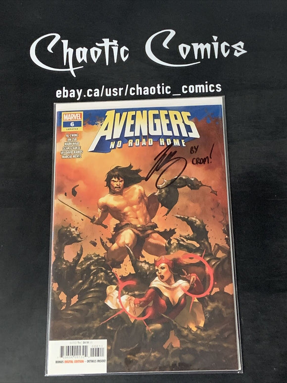 Avengers No Road Home 6 Signed By The Writer Jim Zub, Conan Returns To Marvel!