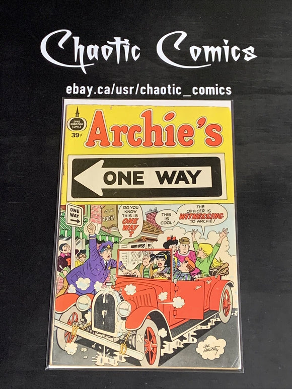 Archie‚Äôs One Way 1973 Spire Christian Comics, VERY Scarce Books!