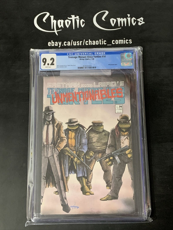 Teenage Mutant Ninja Turtles 14  1988  Untouchables Movie Poster Homage CGC 9.3