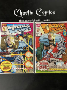 Cable : Blood And Metal 1 & 2 Marvel Comics 1992 1st Cable Solo Series!