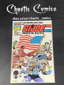 G.I. Joe Order Of Battle 1 Marvel 1986 Herb Trimpe Wraparound Cover!