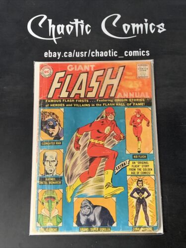 Flash Annual 1 1963 Giant Size 80 Page Issue, 1st Flash Annual!