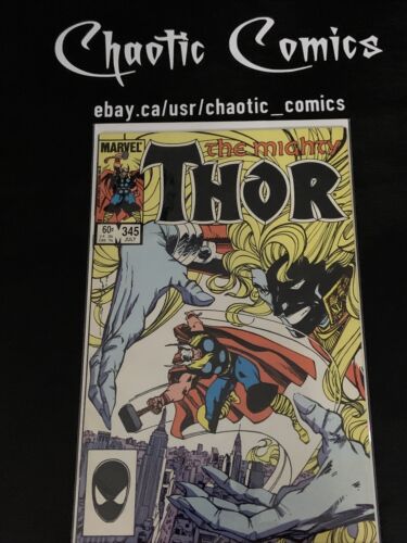 Thor 345 Marvel Comics 1984 2nd App And 1st Cover App Of Malekith (Thor 2)