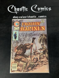 Fightin' Marines 126 Charlton Comics 1975 Graphic War Cover!