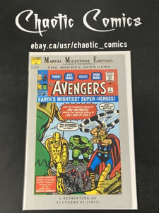 Marvel Milestone Edition Avengers 1 1993 Reprint - Hard To Find Book!