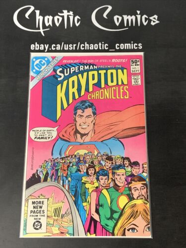 The Krypton Chronicles 1 DC Comics 1981 Superman Origins, Curt Swan Art!