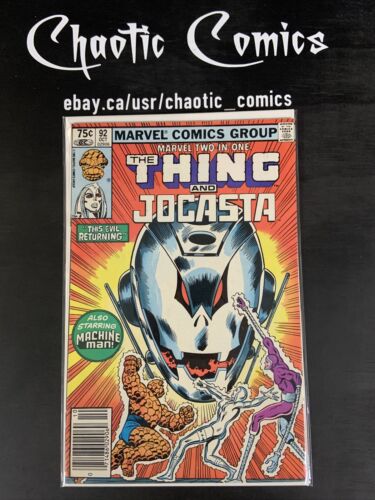 Marvel Two-in-one 92 1982 Canadian Price Variant Classic Ultron Cover!