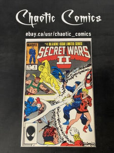 Secret Wars II 4 Marvel Comics 1985 1st App Of Kurse In Cameo!