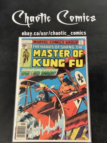 Master Of Kung Fu 57 Marvel Comics 1977 Shang-Chi Vs The Red Baron!