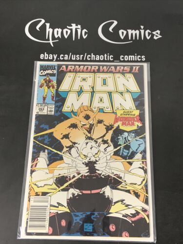 Iron Man 263 Marvel Comics 1990 Newsstand Edition Armor Wars II