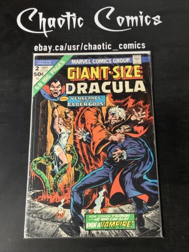 Giant-Size Dracula 2 Marvel Comics 1974 Bondage Cover, Chris Clairmont Story!