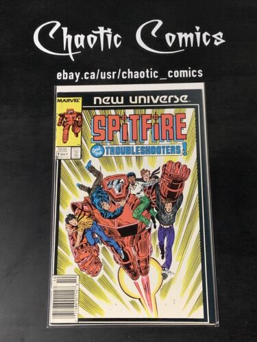 Spitfire And The Troubleshooters 1 Marvel New Universe 1986 Newsstand Edition