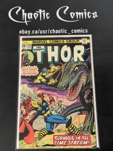 The Mighty Thor 243 Marvel 1976 1st App Of The Time Twisters / Time Keepers!