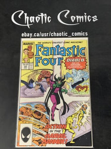 Fantastic Four 306 Marvel Comics 1987 Diablo Cover And App!