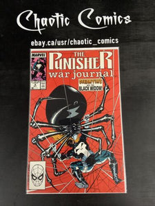 Punisher War Journal 9 Marvel Comics 1989 Black Widow App, Jim Lee Cover And Art