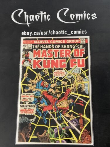 Master Of Kung Fu 37 Marvel Comics 1976 1st App Of Dark Strider!