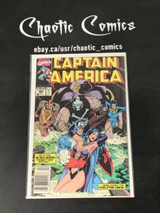 Captain America 369 Marvel Comics 1990 Newsstand Edition! Mark Bagley & Ron Lim!