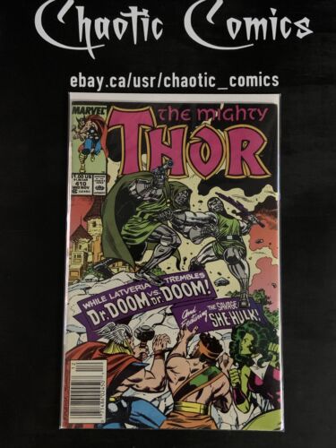 Thor 410 Marvel Comics Newsstand 1980 Doctor Doom Vs Doctor Doom Cover