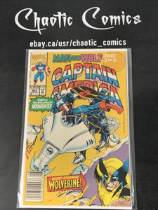 Captain America 403 Marvel Comics 1992 Newsstand Edition, Cap Wolf Story Arc!