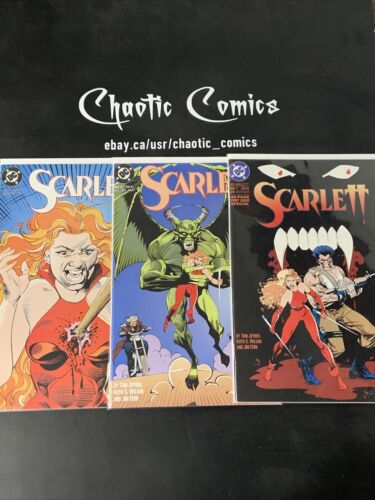 Scarlett 1-3 Full Set DC Comics 1993, 1st Apps, Vampire Story!